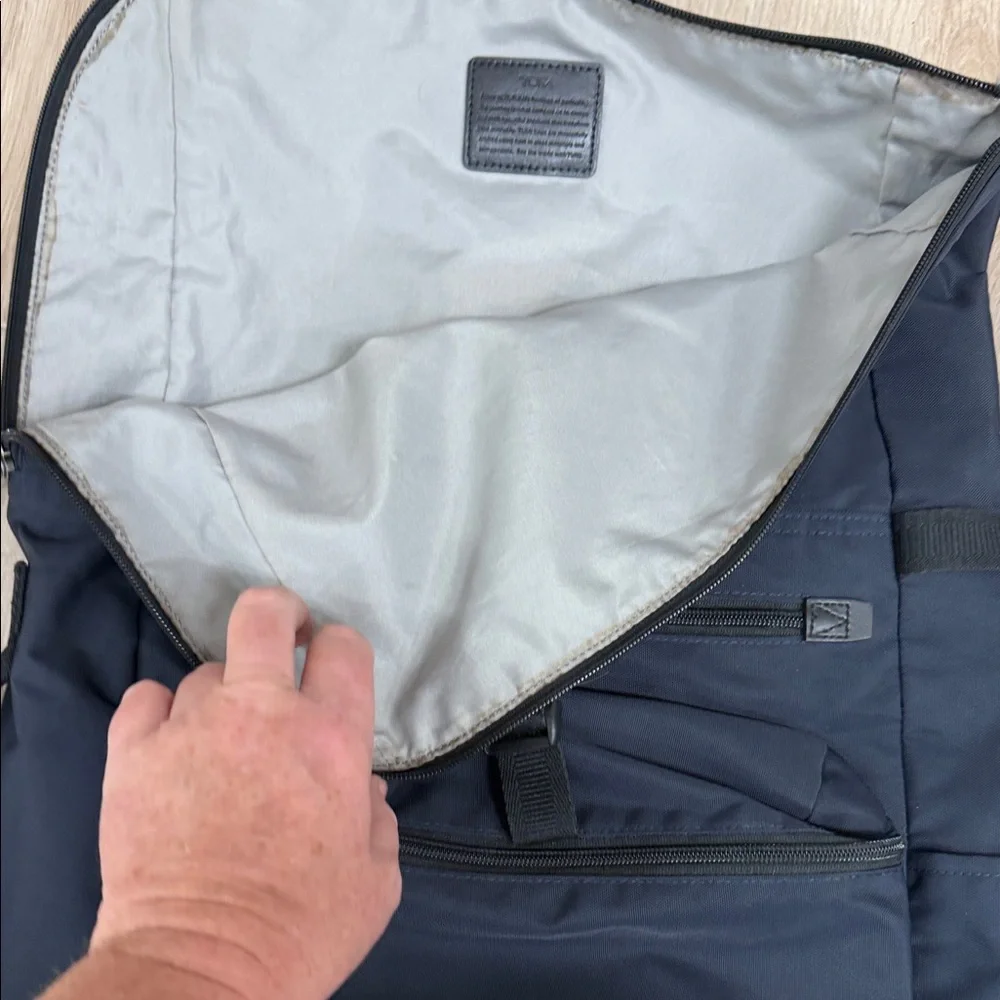 Tumi Navy and Black Men's Backpack - Picture 6 of 8